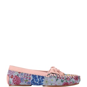 Beaded Moccasin Slip-On Flats