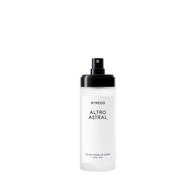Byredo Altro Astral Body Mist in a clear spray bottle with black pump cap, front label visible