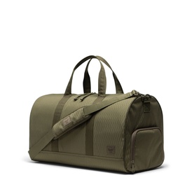 Herschel Hold All in Ivy Green Diamond, structured duffle with twin top handles, tonal ripstop fabric and end zip pocket