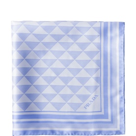 Triangle Logo Jacquard Square Scarf