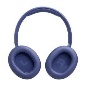 JBL Tune 730BT Wireless On-Ear Headphones in blue, padded ear cushions with L and R markings, adjustable headband