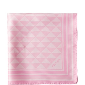 Triangle Logo Jacquard Square Scarf