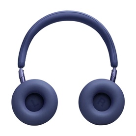 JBL Live 680NC On-Ear Wireless Headphones in blue, shown from front with padded ear cups and adjustable headband