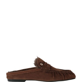 Marigold Faux-Fur Flat Mules