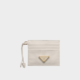 Triangle Logo Leather Cardholder