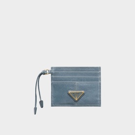 Triangle Logo Leather Cardholder