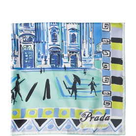 Pittoresque Milan Logo Foulard Scarf