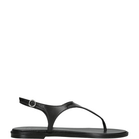 Raine Leather Flat Sandals
