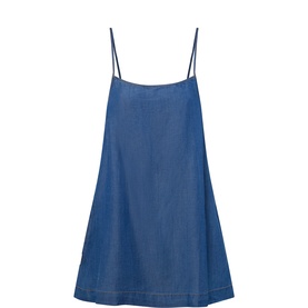 Denim Surf Mini Shift Dress