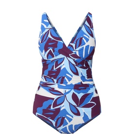Rumba Floral Cross Front Swimsuit