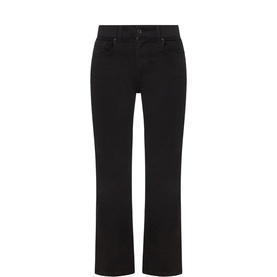 Cropped Mid-Rise Bootleg Jeans