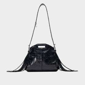 Miss M Mini Cracked Leather Bag