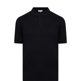 Fine-Knit Polo Shirt