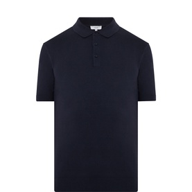 Fine-Knit Polo Shirt