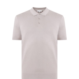 Fine-Knit Polo Shirt