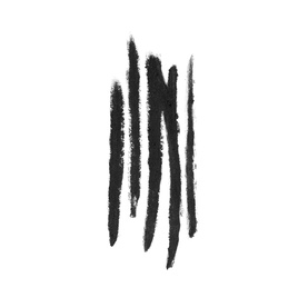 Bobbi Brown Eye Liner Pencil in Black Ink, showing multiple swatches of intense black colour on white background