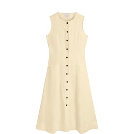 Carmen Front Pockets Flared Dress