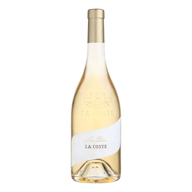 Chateau La Coste Le Blanc 75cl white wine, clear bottle with gold cap, Rolle, Grenache Blanc, Sauvignon and Clairette blend