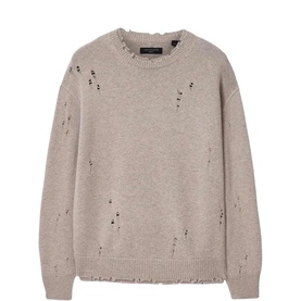 Wolf Oversized Distressed Sweater