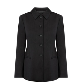 Tailored Single-Breasted Slim Blazer