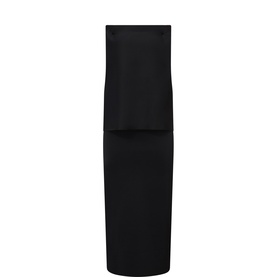 Column Overlay Gown Dress