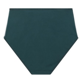 Mey Fabulous Lace Waist Briefs in Mystic Jade, high-rise silhouette with lace side inserts and soft leg cuffs, moderate coverage