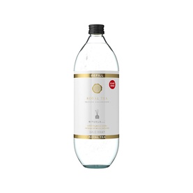 Rituals Royal Tea Refill Fragrance Sticks, clear glass bottle with gold label band and black cap