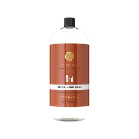 Rituals Wild Fig Refill Hand Wash, large clear bottle with terracotta label and black cap