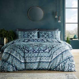 Kizzi Mandala Duvet Set Navy