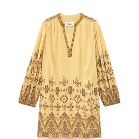 Zola Printed Mini Flared Dress