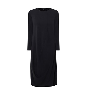Solid Draped Dress
