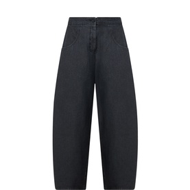 Wide Leg Cropped Trousers