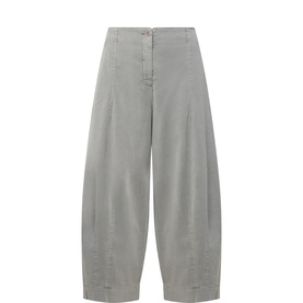 Barrel Wide-Leg Trousers