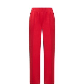 Varley Red Marl wide-leg trousers with elasticated waistband and straight leg silhouette
