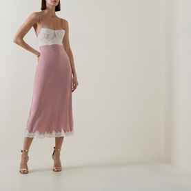 Tzariana Lace Bodice Slip Dress