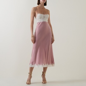 Tzariana Lace Bodice Slip Dress