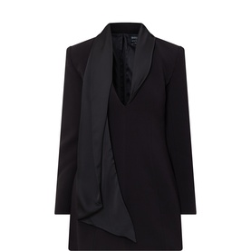 Sonia Shawl Collar Mini Dress