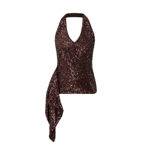 Melanie Sequin Halter Top