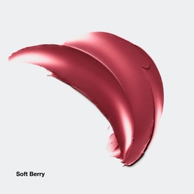 Clinique Daily Calm Lip and Cheek Color in Tender Heart, creamy satin texture swatch in deep berry-rose tone