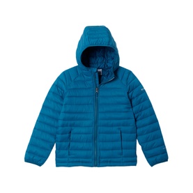 Columbia children's jacket in Phoenix Blue, lightweight quilted puffer with hood and zip fastening
