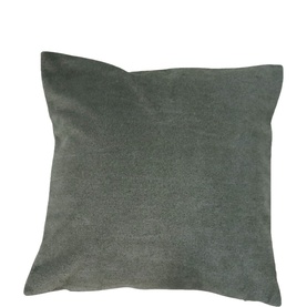 Fever + Hue Studio Plain Solara Cushion in Avocado, square with piped edge detail and concealed zip fastening