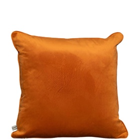 Velvet Plain Cushion Copper