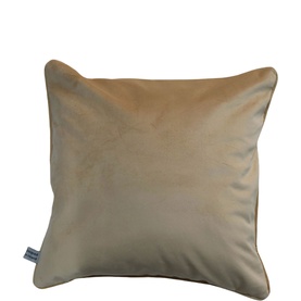 Velvet Plain Cushion Caramel