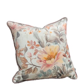 Velvet Floral Charm Cushion