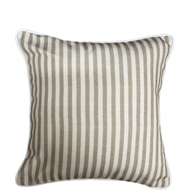 Weave Stripe Cushion Beige