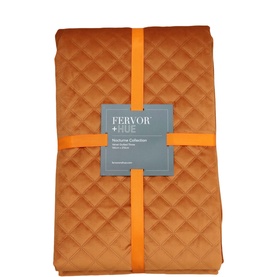 Velvet Quilted Throw Copper