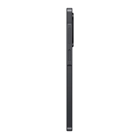 Samsung Galaxy A17 5G 128GB smartphone in black, side profile view showing slim frame and camera module buttons.
