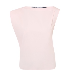 La Haut Asymmetric Draped Top