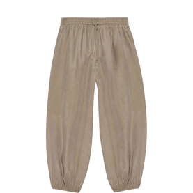 Drawstring High-Rise Balloon Leg Trousers