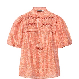 Floral Ruffle Blouse